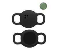 Lot de 2 coques de protection en silicone pour Motorola Moto Tag anti-perte - Anti-rayures - Durable - Imperméables - Anti-chute - Pour chiens et chats - Noir