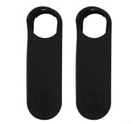 Lot de 2 coques de protection en silicone pour sonnette de porte Google For NESTs HELLOs | Coque de protection durable et résistante aux chocs | Noir et bleu (noir)