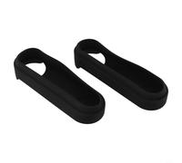 Lot de 2 coques de protection en silicone pour sonnette sans fil Nest - Coque de protection résistante aux intempéries, compatible avec Google Nest, bleu et noir