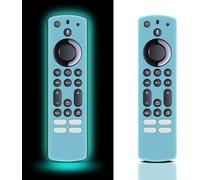 Lot De 2 Coques De Protection En Silicone Pour Télécommande Tv Fire Stick Glow In The Dark, Pour Télécommande Tv Firestick 4K Max/Insignia/Pioneer/Omni(Qled) - Bleu Vif[TEL9120626]