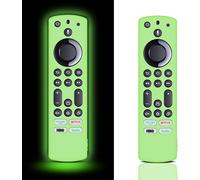 Lot De 2 Coques De Protection En Silicone Pour Télécommande Tv Fire Stick Glow In The Dark, Pour Télécommande Tv Firestick 4K /Insignia/Pioneer/Omni(Qled) - Vert Vif[NOU631904]