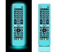 Lot de 2 coques de protection en silicone pour télécommande TV LG Glow in The Dark, pour télécommande LG Smart TV AKB75095307 AKB75375604 AKB74915305 (bleu lumineux)