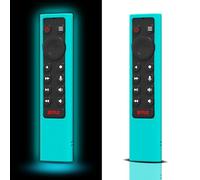 Lot de 2 coques de protection en silicone pour télécommande TV NVIDIA Glow in The Dark, coque à distance pour NVIDIA Shield Android TV Pro/4K HDR Smart TV (bleu vif)