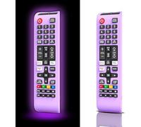 Lot de 2 coques de protection en silicone pour télécommande TV Samsung Glow in The Dark BN59-01301A Bn59-01315A Bn59-01199F (violet lumineux)