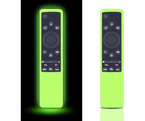 Lot de 2 coques de protection en silicone pour télécommande TV Samsung Glow in The Dark, pour télécommande Samsung Smart TV BN59 Series BN59-01312A BN59-01241A (vert lumineux)