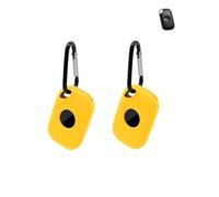 Lot de 2 coques de protection en silicone pour Tile Life 360 Pro 2024 - Tracker anti-perte - Coque durable et élégante, imperméable, anti-chute, jaune