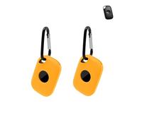 Lot de 2 coques de protection en silicone pour Tile Life 360 Pro 2024 - Tracker anti-perte - Coque durable et élégante, imperméable, anti-chute, orange