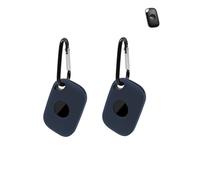 Lot de 2 coques de protection en silicone pour Tile Life 360 Pro 2024 - Tracker anti-perte - Coque durable et élégante, imperméable, anti-chute, bleu nuit