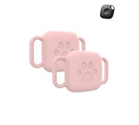 Lot de 2 coques de protection en silicone pour tracker de prévention des pertes Tile Life360 Mate 2024 - Porte-clés durable et élégant, étanche, résistant aux chutes, étui de protection pour chien et