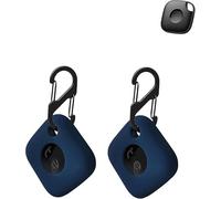 Lot de 2 coques de protection en silicone pour tracker de prévention des pertes Tile Life360 Mate 2024 - Coque durable et élégante, étanche, résistante aux chutes, étui de protection pour chien et