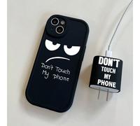 Lot de 2 coques de protection et étuis de chargeur à imprimé dessin animé, compatibles avec iPhone 16, 16 Pro Max, 16 Pro et Plus, 20 W. 6/6s,6p/6sp,11,7p/8p,XR,XS Max,11 Pro,11 Pro Max,iPhone 7/8/SE2