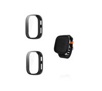 Lot de 2 coques de protection pour montre intelligente Xplora X6 Play, coque de protection en polycarbonate rigide yystao avec film de protection d'écran en verre 9H, couverture complète uniforme