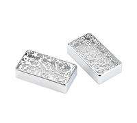 Lot de 2 coques de rechange en laiton pour micros de guitare électrique, motif floral, faciles à installer