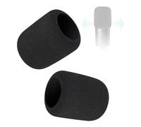 Lot de 2 coques de rechange pour micro | Couches de pare-brise noires pour haut-parleurs Home Studio, bureaux de streaming, utilisation quotidienne et tâches vocales