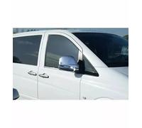 Lot de 2 coques de rétroviseur chromées en acier inoxydable pour Mercedes Vito Viano W639 [2003-2009] [conduite à gauche]