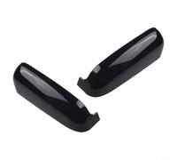 Lot de 2 coques de rétroviseurs à clipser noires brillantes pour GMC Sierra HD 2500/3500 et Silverado HD 2500/3500 (2020-2022), en plastique ABS, paire avec miroir chromé