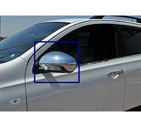 Lot de 2 coques de rétroviseurs chromés en plastique ABS pour J10 Qashqai/Qashqai 2006-2014