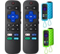 Lot de 2 coques de télécommande de rechange avec Glow pour téléviseurs intelligents Roku, compatibles avec les téléviseurs TCL Roku/Hisense Roku/Onn Roku/Westinghouse Roku/Insignia Roku [uniquement