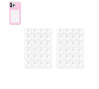 Lot de 2 coques de téléphone en silicone avec support adhésif, Leeneen 5,6 x 8,1 cm, mains libres, support solide pour selfies et vidéos, durable, facile à utiliser, pour tous les téléphones