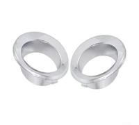 Lot de 2 coques décoratives en plastique chromé pour feux antibrouillard Mini Cooper 2005-2008 - Ajustement direct - Style OE gauche et droite
