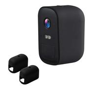 Lot de 2 coques en silicone étanches pour EufyCam 2C Skin, coque de protection en silicone pour EufyCam 2C/2C Pro, coque de protection noire, facile à installer, légère et durable, protection contre