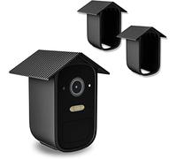Lot de 2 coques en silicone pour caméra de surveillance EufyCam 2C EufyCam 2C Pro - Noir - En silicone - Étanche et anti-UV - Pour l'intérieur et l'extérieur