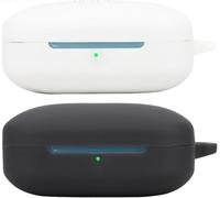 Lot De 2 Coques En Silicone Pour Oppo Enco X3i ¿ Protection Antichoc Fine, Anti-Poussière, Compatible Recharge Sans Fil ¿ Noir Et Blanc