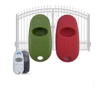 Lot de 2 coques en silicone pour télécommande de portail, 433,92 MHz, coque antichoc, compatible avec télécommande CAME TOP-432EE, étui de protection, télécommande porte de garage (vert fuchsia)