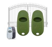 Lot de 2 coques en silicone pour télécommande portail, 433,92 MHz, coque antichoc, compatible avec télécommande CAME TOP-432EE, étui de protection, télécommande porte de garage (vert forêt)