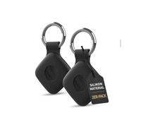 Lot de 2 coques en silicone pour tracker eufy Security, SmartTrack Link, anti-perte, protection complète daunke (convient pour les personnes âgées, les animaux de compagnie, le sac à dos, les bagages