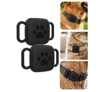 Lot de 2 coques en silicone pour tracker GPS Eufy SmartTrack Link, anti-perte, daunke imperméable, résistant aux rayures et lavable, convient pour collier de chien/chat, accessoire de localisateur
