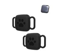Lot de 2 coques en silicone pour traqueur GPS UGREEN FineTrack anti-perte, daunke imperméable, anti-rayures et lavable, convient pour collier de chien/chat, accessoire de localisateur portable, noir