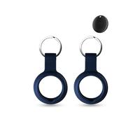 Lot de 2 coques en silicone pour traqueur Mili MiTag anti-perte daunke (convient aux personnes âgées, animaux domestiques, sac à dos, bagages, enfants, clés) résistant aux rayures, bleu