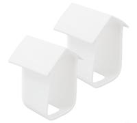 Lot de 2 coques en silicone résistant aux intempéries pour EufyCam 2C, protège l'appareil photo des rayures, se fond parfaitement avec l'arrière-plan (blanc)