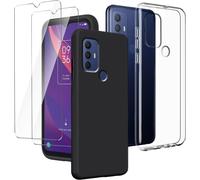 Lot de 2 coques en verre trempé LYZXMY pour TCL 305/306/30/30 SE (6.52")
