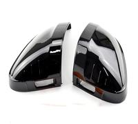 Lot De 2 Coques Extérieurs Noires Pour A4 Pour A5 B9 2017-2019 S4 S5 Et RS5 Finition Noir Nacré Brillant. Rétroviseur d'aile voiture(With Side Assist 2)