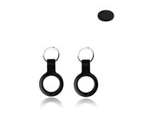 Lot de 2 coques pour Chipolo ONE Key Finder - Durable - En silicone respectueux de l'environnement - Résistante aux chocs - Facile à enlever et anti-perte - Noir