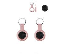 Lot de 2 coques pour MiLi MiTag Smart Tag - Durable, écologique, anti-choc, facile à enlever et anti-perte - Rose
