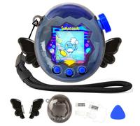 Lot de 2 coques pour Tamagotchi Paradise Electronic Pet - Lot de 2 films de protection d'écran en polycarbonate résistant aux chocs avec lanière pour jouet à manches Tamagotchi Paradise (Ailes d'ange