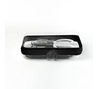 Lot de 2 coques rigides transparentes en plastique étanche avec fermeture éclair, pochette de voyage portable transparente pour cosmétiques, bijoux, jouets et fournitures de bureau, claire