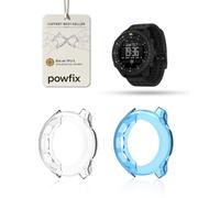 Lot de 2 Coques TPU pour SUUNTO Core 2,Transparent + Bleu | Souple, anti-choc et transparent. Protège votre montre contre les rayures et les chocs. Installation facile, lot économique.