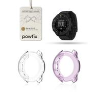 Lot de 2 Coques TPU pour SUUNTO Core 2,Transparent + Violet | Souple, anti-choc et transparent. Protège votre montre contre les rayures et les chocs. Installation facile, lot économique.