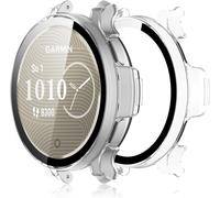 Lot De 2 Coques Transparentes Pour Garmin Lily 2 + 2 Verres Trempés Hd - Coque Pc Rigide Anti-Rayures, Protection Complète, Installation Facile