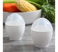 Lot de 2 coquetiers à œufs - Mini cuiseur à œufs portable et facile - Coquetiers rapides pour le petit déjeuner - Ensemble de cuisson des œufs en ABS durable
