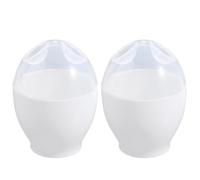 Lot de 2 coquetiers cuits à la vapeur, coquetiers pour micro-ondes - Antiadhésif - Séparateur pour œufs à la coque - Accessoires de cuisine