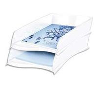 Lot de 2 Corbeille à courrier ISIS 300 de coloris blanc arctique G