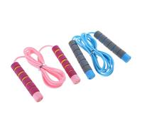 Lot de 2 cordes à sauter réglables avec poignées en mousse pour filles et garçons, exercice en plein air pour enfants