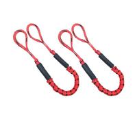Lot de 2 cordes d'amarrage haute résistance - Ligne de quai, accessoires de bateau pour bateaux, corde d'amarrage pour bateau | Amortisseur intégré, kayak, embarcation, SeaDoo, ski, ponton, canoë