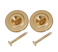 Lot de 2 cordes d'arbres de style vintage avec vis rondes fendues pour instruments de musique, accessoire de basse, outil de remplacement pour cordes électriques