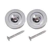 Lot de 2 cordes d'arbres de style vintage avec vis rondes fendues pour instruments de musique, accessoire de basse, outil de remplacement pour cordes électriques